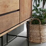 DTP Home Metropole High Bookcase – 3 Doors and 2 Drawers