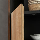 DTP Home Metropole High Bookcase – 3 Doors and 2 Drawers