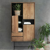 DTP Home Metropole High Bookcase – 3 Doors and 2 Drawers