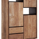 DTP Home Metropole High Bookcase – 3 Doors and 2 Drawers