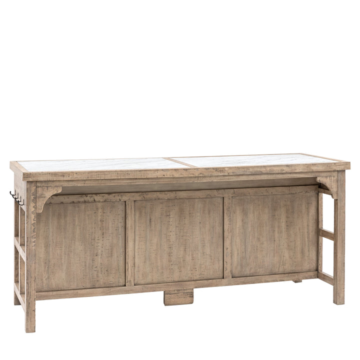 Daria Farmhouse-Style Kitchen Island – Large