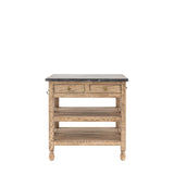 Daria Farmhouse-Style Kitchen Island – Small
