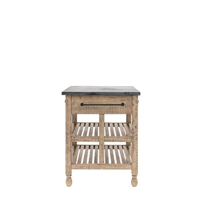 Daria Farmhouse-Style Kitchen Island – Small