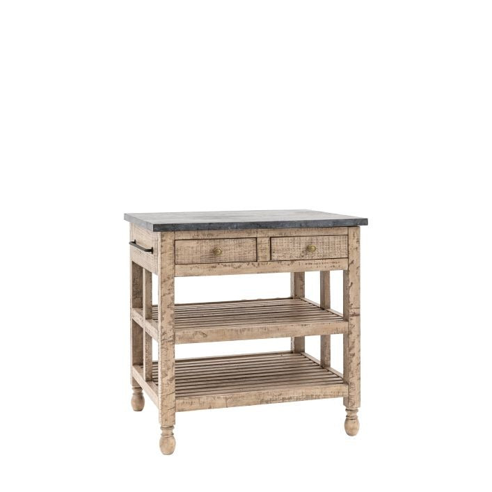 Daria Farmhouse-Style Kitchen Island – Small