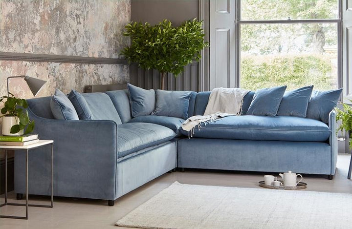 Darlings of Chelsea Norbury Corner Sofa Bed in Charcoal (3.5m x 3.5m)