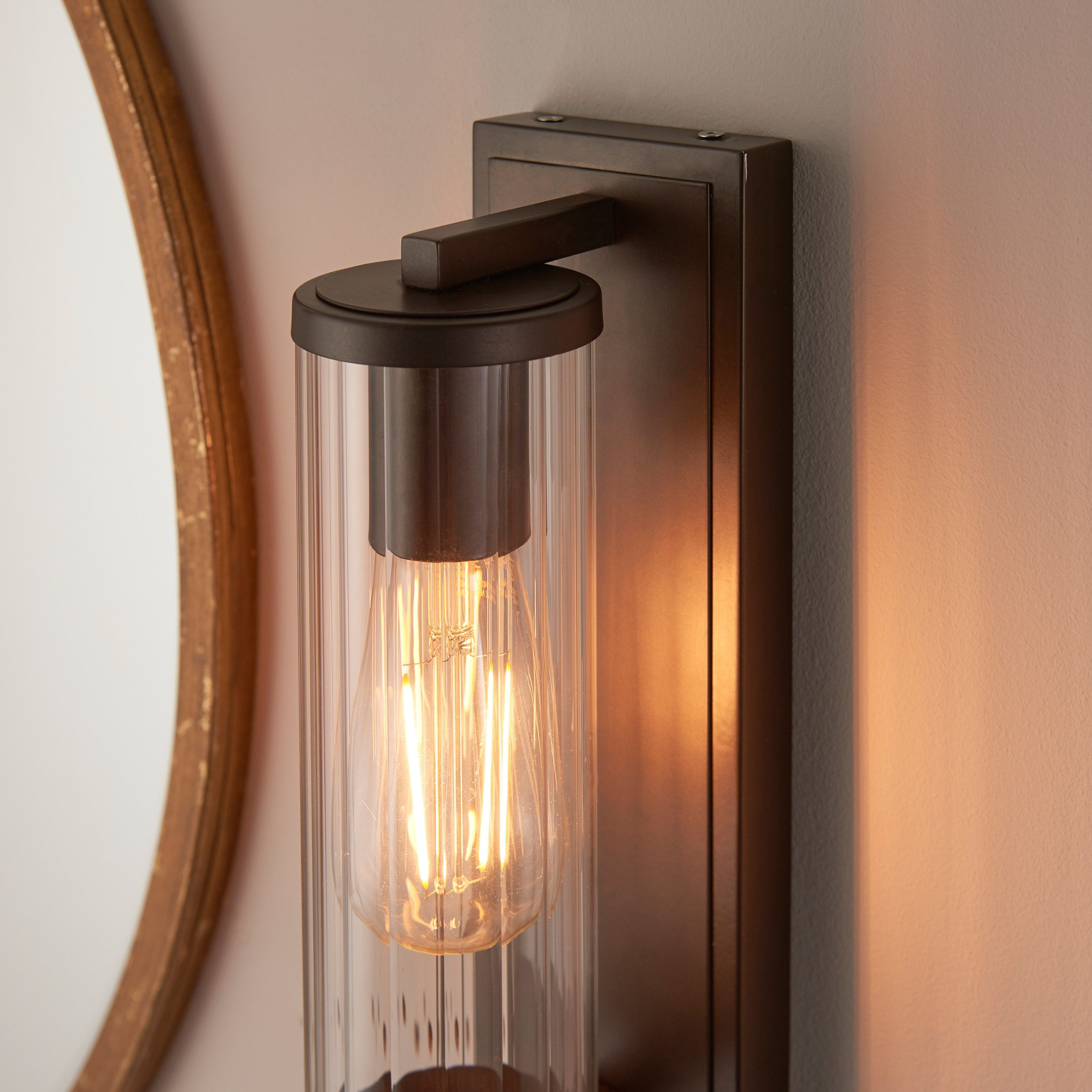 Darnell Bathroom Wall Light – Bronze