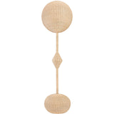 Deja Floor Lamp in Natural Rattan