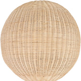 Deja Floor Lamp in Natural Rattan