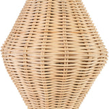 Deja Floor Lamp in Natural Rattan