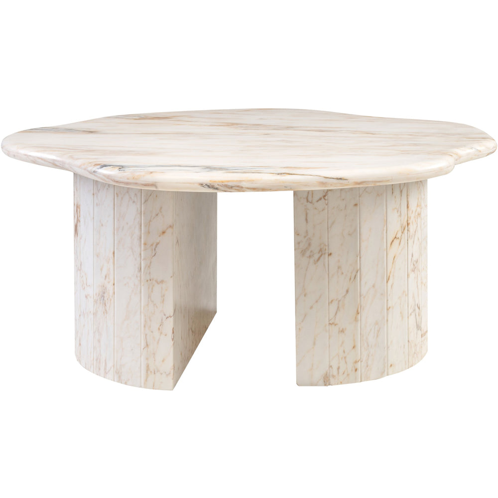 Devony Coffee Table – Golden Calacatta Marble