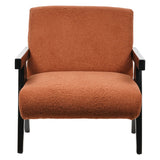 Libra Interiors San Diego Armchair – Burnt Orange Boucle