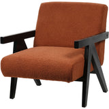 Libra Interiors San Diego Armchair – Burnt Orange Boucle