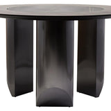 Dorian Dining Table with Ceramic Lazy Susan