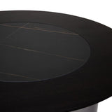 Dorian Dining Table with Ceramic Lazy Susan