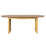 Dutchbone Barlet Oval Extending Dining Table – Oak – 200/240cm
