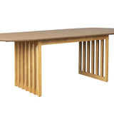 Dutchbone Barlet Oval Extending Dining Table – Oak – 200/240cm