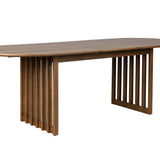 Dutchbone Barlet Oval Extending Dining Table – Walnut – 200/240cm