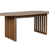 Dutchbone Barlet Oval Extending Dining Table – Walnut – 200/240cm