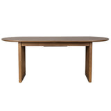Dutchbone Barlet Oval Extending Dining Table – Walnut – 200/240cm