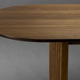 Dutchbone Barlet Oval Extending Dining Table – Walnut – 200/240cm