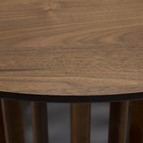 Dutchbone Barlet Round Dining Table – Walnut