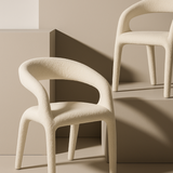 Tommy Franks Escada Dining Chair – Chex Polar Bouclé