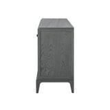Eccotrading Astoria Cabinet – Graphite Grey and Faux Shagreen