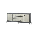 Eccotrading Astoria Cabinet – Graphite Grey and Faux Shagreen
