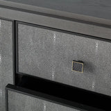 Eccotrading Astoria Cabinet – Macchiato and Faux Grey Shagreen