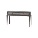 Eccotrading Astoria Console Table – Macchiato and Faux Grey Shagreen