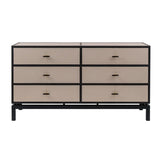 Eccotrading Bertie 6 Drawer Chest - Pumice Leather