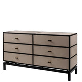 Eccotrading Bertie 6 Drawer Chest - Pumice Leather