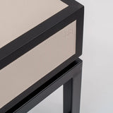 Eccotrading Bertie Side Table - Pumice Leather