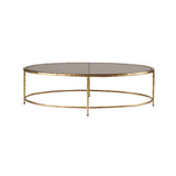 Eccotrading Forged Oval Coffee Table – Bronze D’oro