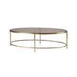 Eccotrading Forged Oval Coffee Table – Bronze D’oro