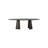 Eccotrading Huggel Dining Oval Table - Chocolate Oak