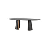 Eccotrading Huggel Dining Oval Table - Chocolate Oak