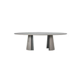 Eccotrading Huggel Dining Oval Table - Cream Engineered Veneer