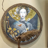 Eccotrading Wode Round Mirror - Bronze Dorato