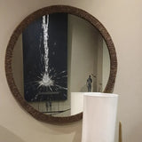 Eccotrading Wode Round Mirror - Bronze Dorato