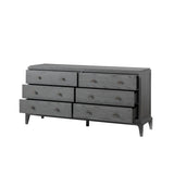 Eccotrading Astoria 6 Drawer Chest – Graphite Grey
