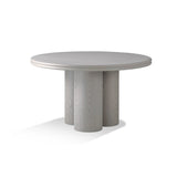 Eccotrading Column Round Dining Table – Latte Ash
