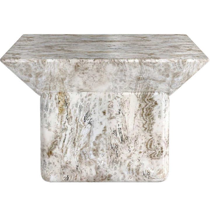 Echo Coffee Table – White Marble Effect