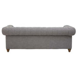 Elenora Three Seat Sofa – Dark Grey Linen