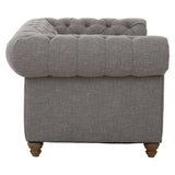 Elenora Two Seat Sofa – Dark Grey Linen