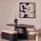 Elias Dining Table – Black Mango Wood