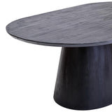 Elias Dining Table – Black Mango Wood