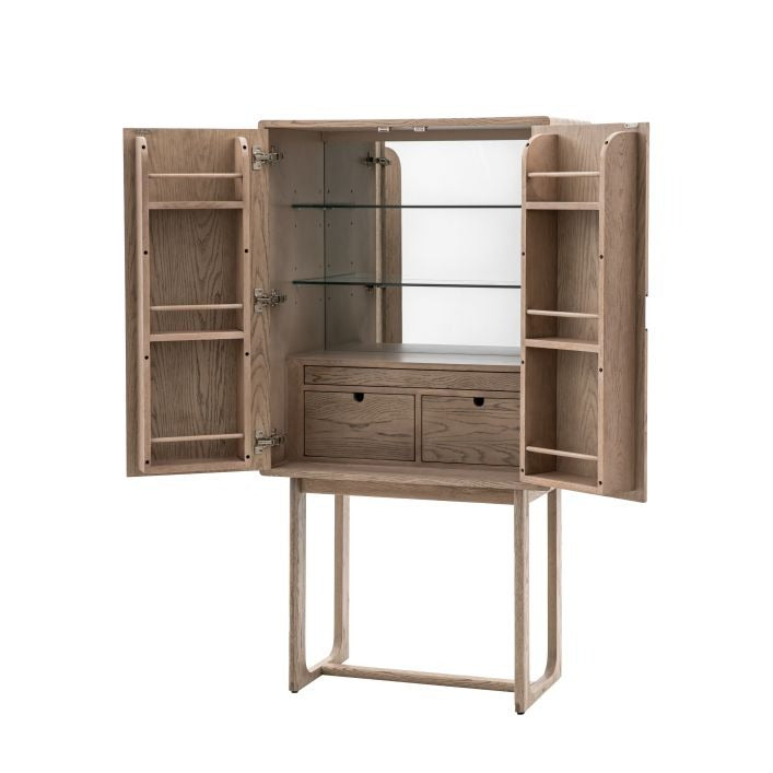 Emerson Cocktail Cabinet – Smoked Oak