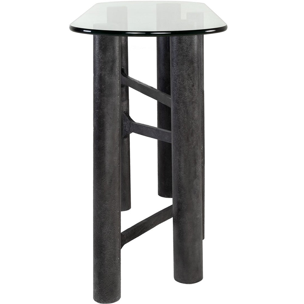 Emmett Console Table in Antique Black