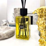 Enormous Amora Neroli Reed Diffuser with Yellow Glass Bottle